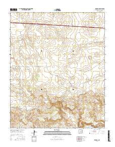 Milagro New Mexico Current topographic map, 1:24000 scale, 7.5 X 7.5 Minute, Year 2017