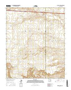 Milagro Spring New Mexico Current topographic map, 1:24000 scale, 7.5 X 7.5 Minute, Year 2017