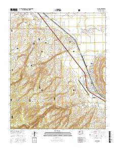 Milan New Mexico Current topographic map, 1:24000 scale, 7.5 X 7.5 Minute, Year 2017
