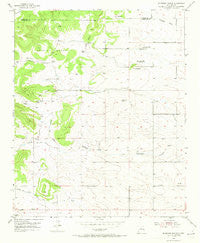 Milbourn Ranch New Mexico Historical topographic map, 1:24000 scale, 7.5 X 7.5 Minute, Year 1954