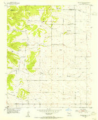 Milbourn Ranch New Mexico Historical topographic map, 1:24000 scale, 7.5 X 7.5 Minute, Year 1954
