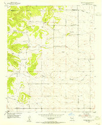 Milbourn Ranch New Mexico Historical topographic map, 1:24000 scale, 7.5 X 7.5 Minute, Year 1954