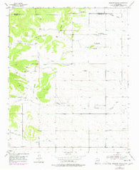 Milbourn Ranch New Mexico Historical topographic map, 1:24000 scale, 7.5 X 7.5 Minute, Year 1954