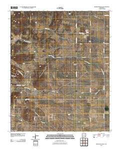 Milbourn Ranch New Mexico Historical topographic map, 1:24000 scale, 7.5 X 7.5 Minute, Year 2010