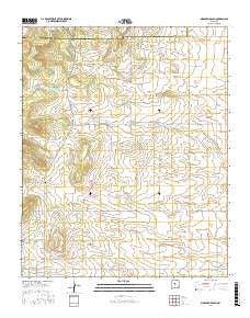 Milbourn Ranch New Mexico Current topographic map, 1:24000 scale, 7.5 X 7.5 Minute, Year 2017