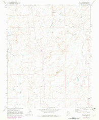 Milk Lake New Mexico Historical topographic map, 1:24000 scale, 7.5 X 7.5 Minute, Year 1970