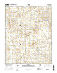 Milk Lake New Mexico Current topographic map, 1:24000 scale, 7.5 X 7.5 Minute, Year 2017