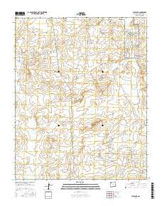 Milk Lake New Mexico Current topographic map, 1:24000 scale, 7.5 X 7.5 Minute, Year 2017