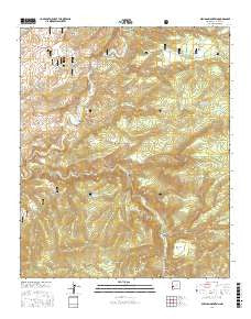 Milligan Mountain New Mexico Current topographic map, 1:24000 scale, 7.5 X 7.5 Minute, Year 2017