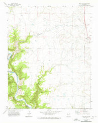 Mills West New Mexico Historical topographic map, 1:24000 scale, 7.5 X 7.5 Minute, Year 1972