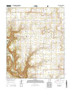 Mills West New Mexico Current topographic map, 1:24000 scale, 7.5 X 7.5 Minute, Year 2013