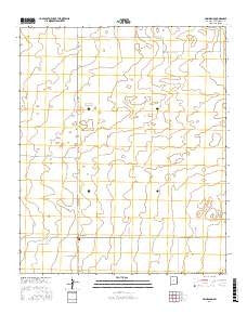 Milnesand New Mexico Current topographic map, 1:24000 scale, 7.5 X 7.5 Minute, Year 2017