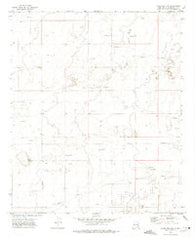 Milnesand NW New Mexico Historical topographic map, 1:24000 scale, 7.5 X 7.5 Minute, Year 1972