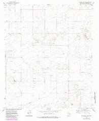 Milnesand NW New Mexico Historical topographic map, 1:24000 scale, 7.5 X 7.5 Minute, Year 1972