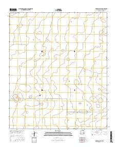 Milnesand NW New Mexico Current topographic map, 1:24000 scale, 7.5 X 7.5 Minute, Year 2017