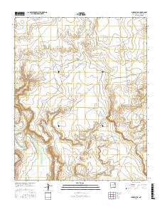 Minese Mesa New Mexico Current topographic map, 1:24000 scale, 7.5 X 7.5 Minute, Year 2017