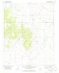 Minnie Butte New Mexico Historical topographic map, 1:24000 scale, 7.5 X 7.5 Minute, Year 1973