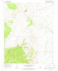 Mitten Rock New Mexico Historical topographic map, 1:24000 scale, 7.5 X 7.5 Minute, Year 1966