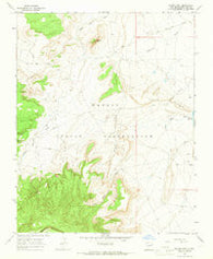Mitten Rock New Mexico Historical topographic map, 1:24000 scale, 7.5 X 7.5 Minute, Year 1966