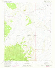 Mitten Rock New Mexico Historical topographic map, 1:24000 scale, 7.5 X 7.5 Minute, Year 1966