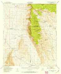 Mockingbird Gap New Mexico Historical topographic map, 1:62500 scale, 15 X 15 Minute, Year 1948