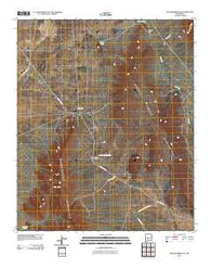 Mockingbird Gap New Mexico Historical topographic map, 1:24000 scale, 7.5 X 7.5 Minute, Year 2010