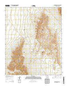 Mockingbird Gap New Mexico Historical topographic map, 1:24000 scale, 7.5 X 7.5 Minute, Year 2013