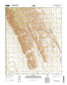 Mockingbird Gap SE New Mexico Historical topographic map, 1:24000 scale, 7.5 X 7.5 Minute, Year 2013