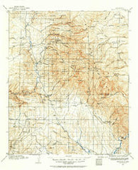 Mogollon New Mexico Historical topographic map, 1:125000 scale, 30 X 30 Minute, Year 1910