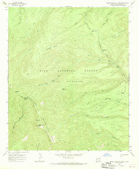 Mogollon Baldy Peak New Mexico Historical topographic map, 1:24000 scale, 7.5 X 7.5 Minute, Year 1965