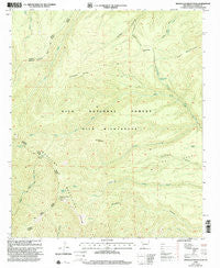 Mogollon Baldy Peak New Mexico Historical topographic map, 1:24000 scale, 7.5 X 7.5 Minute, Year 1999