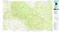 Mogollon Mountains New Mexico Historical topographic map, 1:100000 scale, 30 X 60 Minute, Year 1985