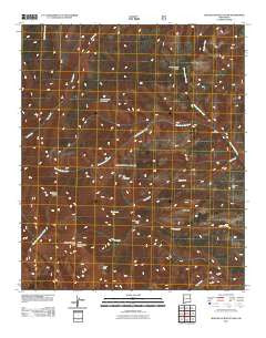 Mogollon Baldy Peak New Mexico Historical topographic map, 1:24000 scale, 7.5 X 7.5 Minute, Year 2011