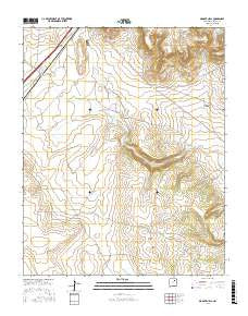 Mogote Hills New Mexico Current topographic map, 1:24000 scale, 7.5 X 7.5 Minute, Year 2017