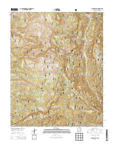 Mogote Peak New Mexico Current topographic map, 1:24000 scale, 7.5 X 7.5 Minute, Year 2013