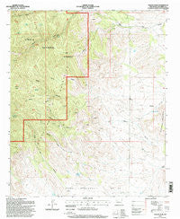 Molino Peak New Mexico Historical topographic map, 1:24000 scale, 7.5 X 7.5 Minute, Year 1995