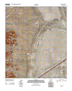 Mondel New Mexico Historical topographic map, 1:24000 scale, 7.5 X 7.5 Minute, Year 2010