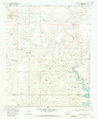 Montesito Creek New Mexico Historical topographic map, 1:24000 scale, 7.5 X 7.5 Minute, Year 1968