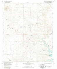 Montesito Creek New Mexico Historical topographic map, 1:24000 scale, 7.5 X 7.5 Minute, Year 1968
