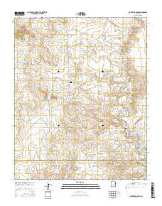 Montesito Creek New Mexico Current topographic map, 1:24000 scale, 7.5 X 7.5 Minute, Year 2017