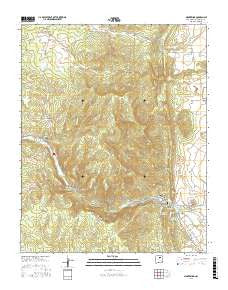 Montezuma New Mexico Current topographic map, 1:24000 scale, 7.5 X 7.5 Minute, Year 2017