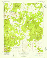 Montoso Peak New Mexico Historical topographic map, 1:24000 scale, 7.5 X 7.5 Minute, Year 1952
