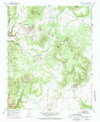 Montoso Peak New Mexico Historical topographic map, 1:24000 scale, 7.5 X 7.5 Minute, Year 1952