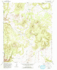 Montoso Peak New Mexico Historical topographic map, 1:24000 scale, 7.5 X 7.5 Minute, Year 1952