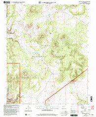 Montoso Peak New Mexico Historical topographic map, 1:24000 scale, 7.5 X 7.5 Minute, Year 2002