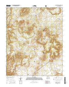 Montoso Peak New Mexico Current topographic map, 1:24000 scale, 7.5 X 7.5 Minute, Year 2017