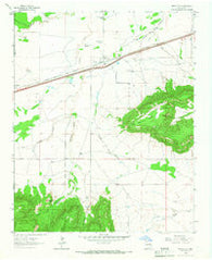 Montoya New Mexico Historical topographic map, 1:24000 scale, 7.5 X 7.5 Minute, Year 1964