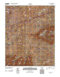 Montoya New Mexico Historical topographic map, 1:24000 scale, 7.5 X 7.5 Minute, Year 2010