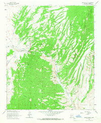 Montoya Butte New Mexico Historical topographic map, 1:24000 scale, 7.5 X 7.5 Minute, Year 1964