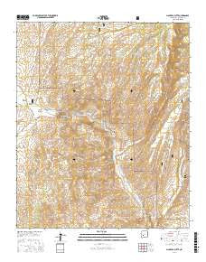 Montoya Butte New Mexico Current topographic map, 1:24000 scale, 7.5 X 7.5 Minute, Year 2017